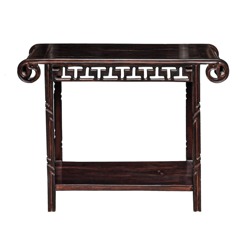 Lute Top Console Table, Early 20th C.