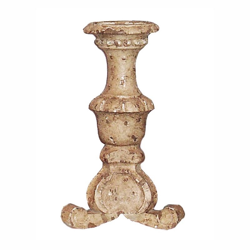 Indian Wood Candlestick
