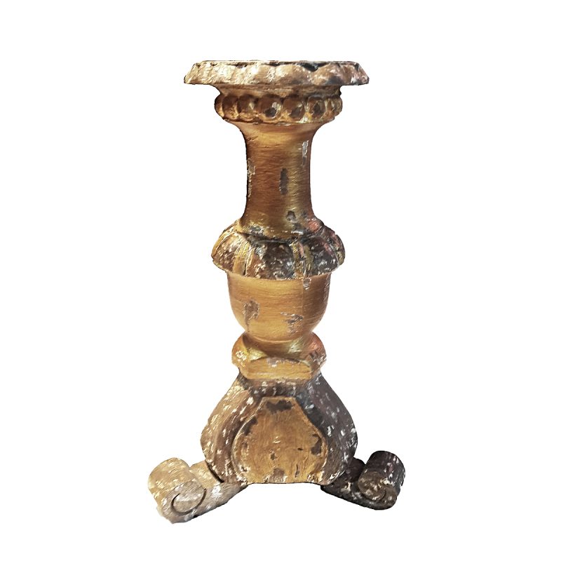 Indian Candlestick, Gilt Finish