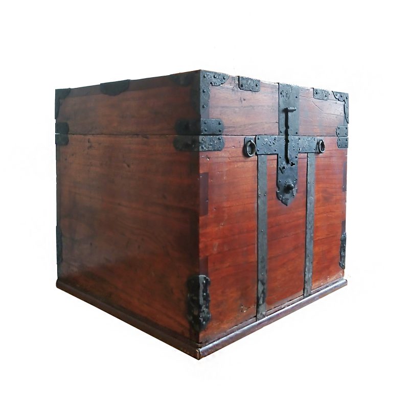 Japanese Wood Box, Late 19th C.