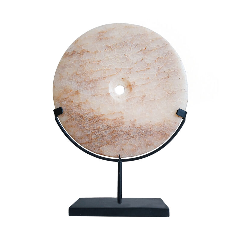 Chalcedony Disk on Stand