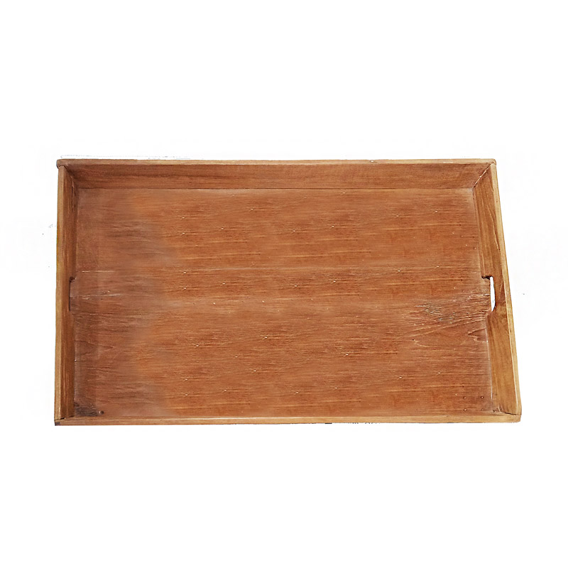 Reclaimed Teak Serving Tray, Late 20th C.